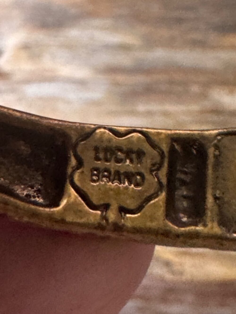 Lucky Brand Dragon Head Hinged Bangle Bracelet Antiqued Brass Tone Statement - Picture 3 of 7